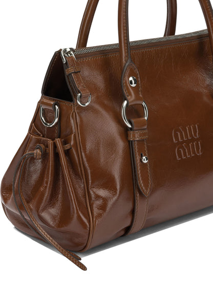 Miu Miu Small handbag with logo - Brown
