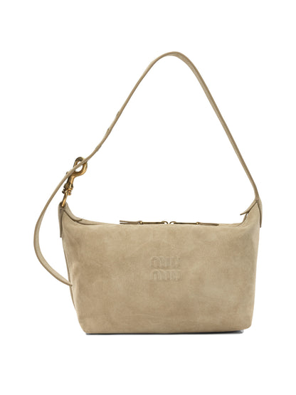 Miu Miu Small shoulder bag with logo - Beige