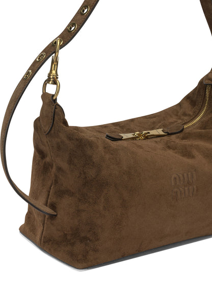 Miu Miu "Spirit" Small Shoulder Bag - Brown