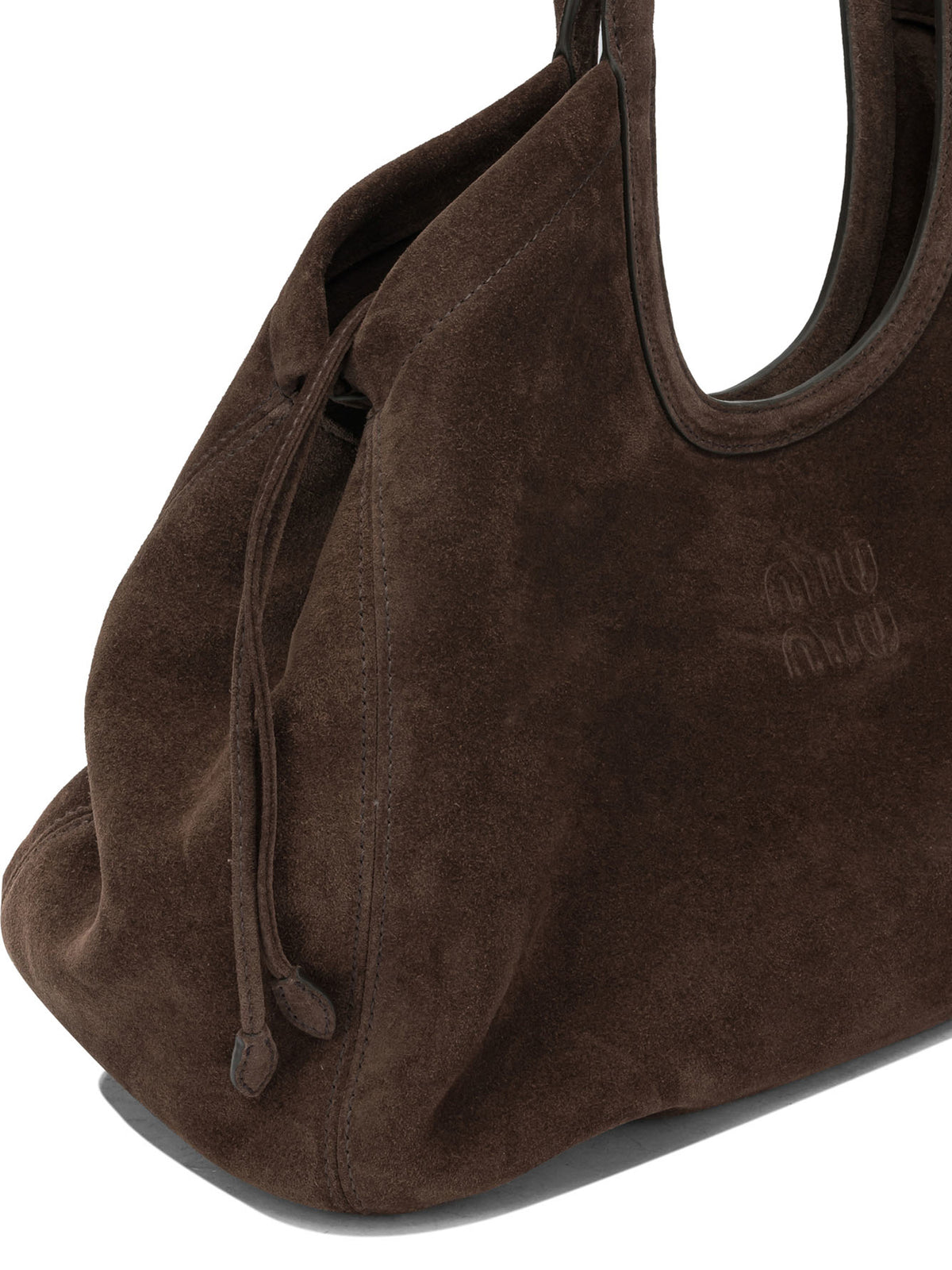 Miu Miu "Ivy" Large Shoulder Bag - Brown