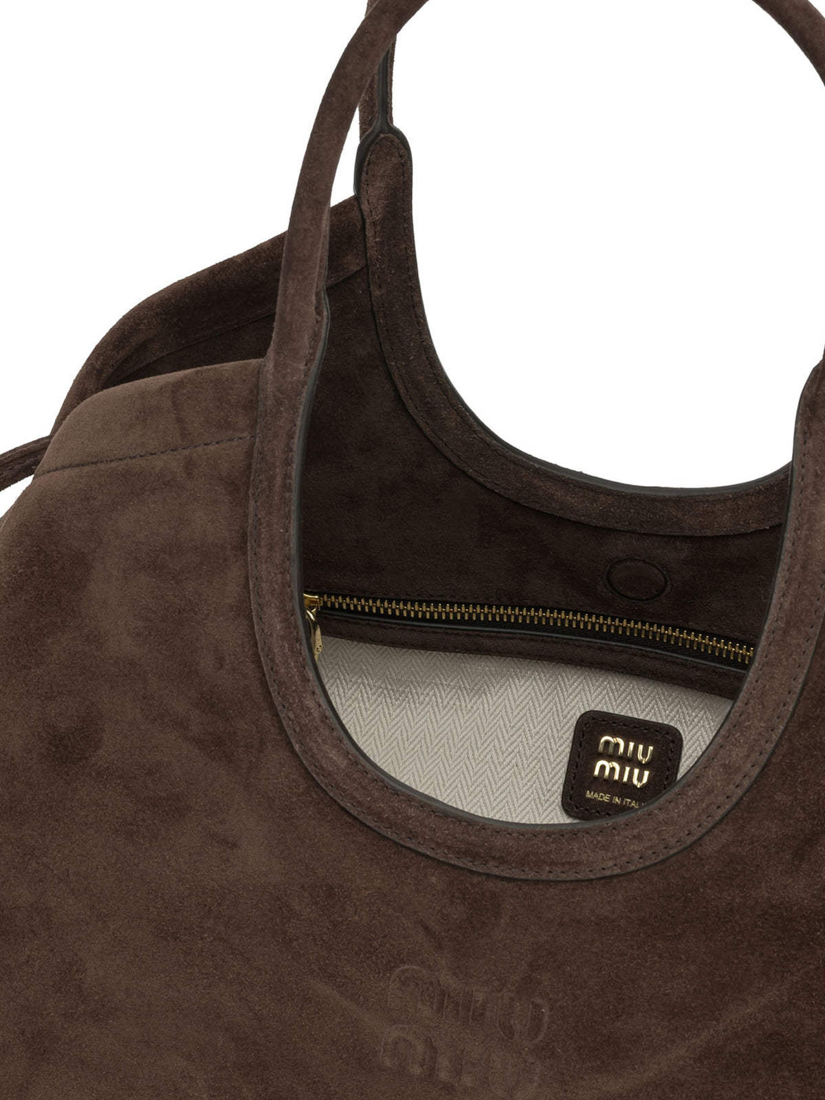 Miu Miu "Ivy" Large Shoulder Bag - Brown