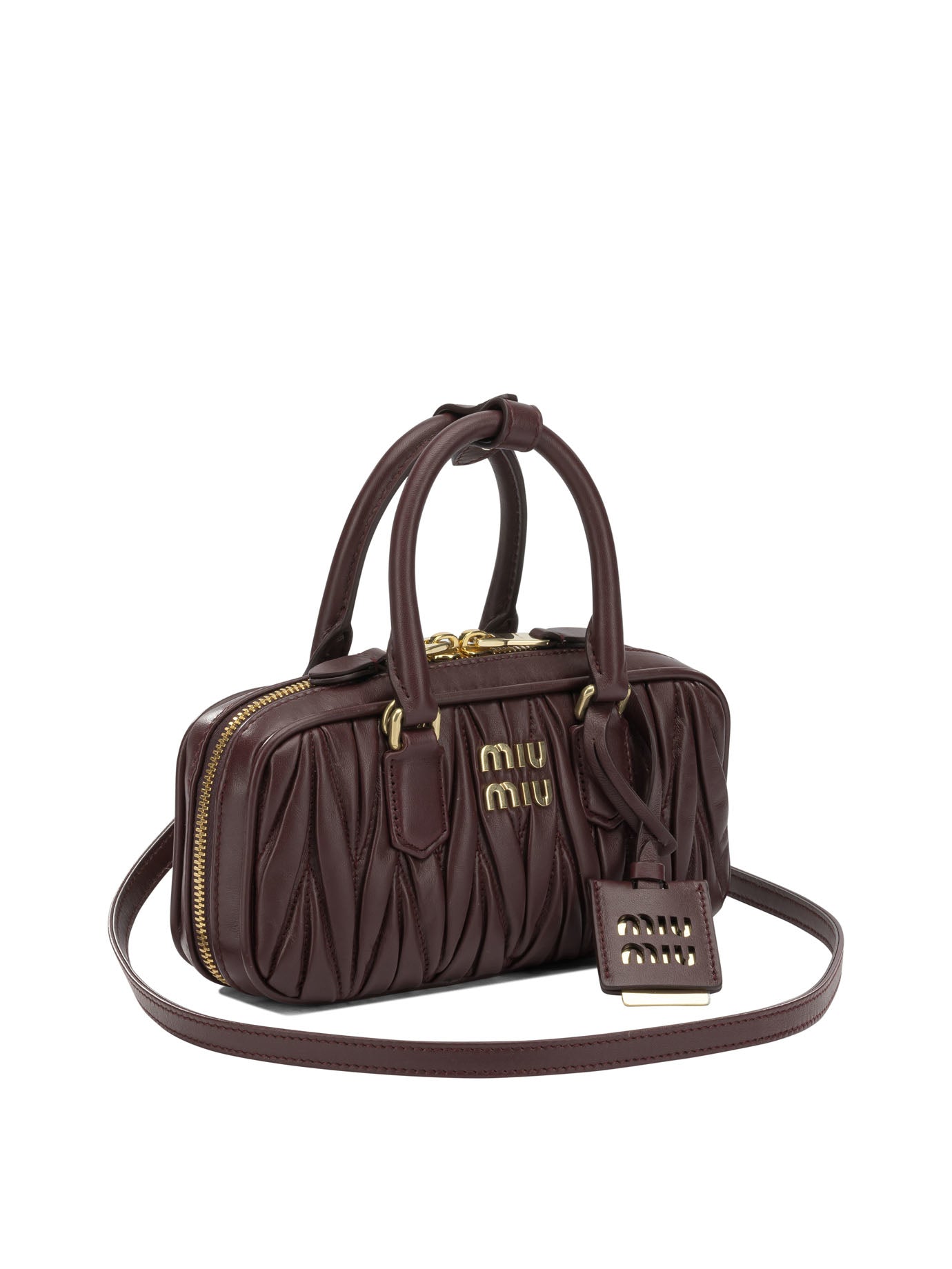 Miu Miu "Arcadie" Mini Handbag - Bordeaux