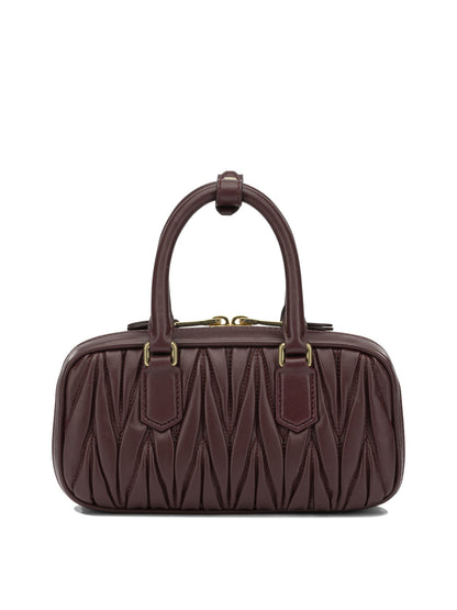 Miu Miu "Arcadie" Mini Handbag - Bordeaux