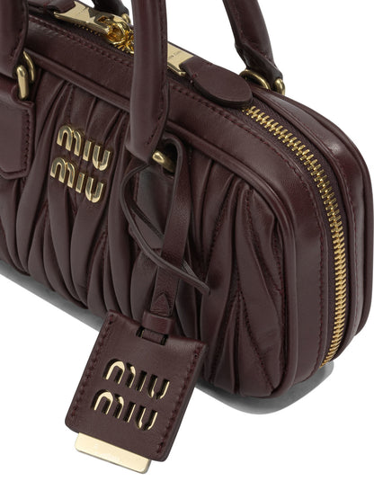 Miu Miu "Arcadie" Mini Handbag - Bordeaux