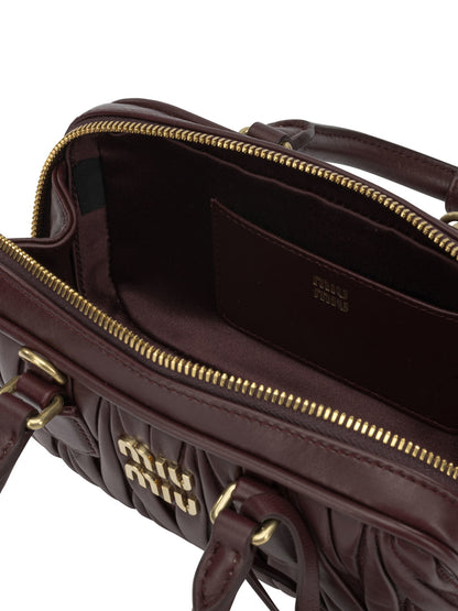 Miu Miu "Arcadie" Mini Handbag - Bordeaux