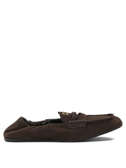 Miu Miu "Ruches" loafers - Brown