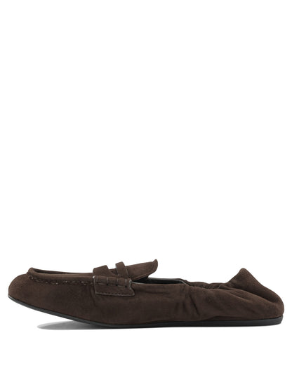 Miu Miu "Ruches" loafers - Brown