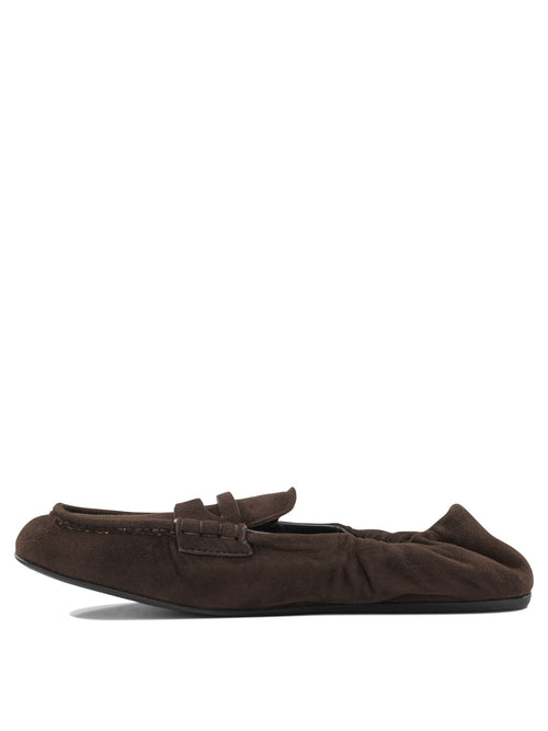 Miu Miu "Ruches" loafers - Brown