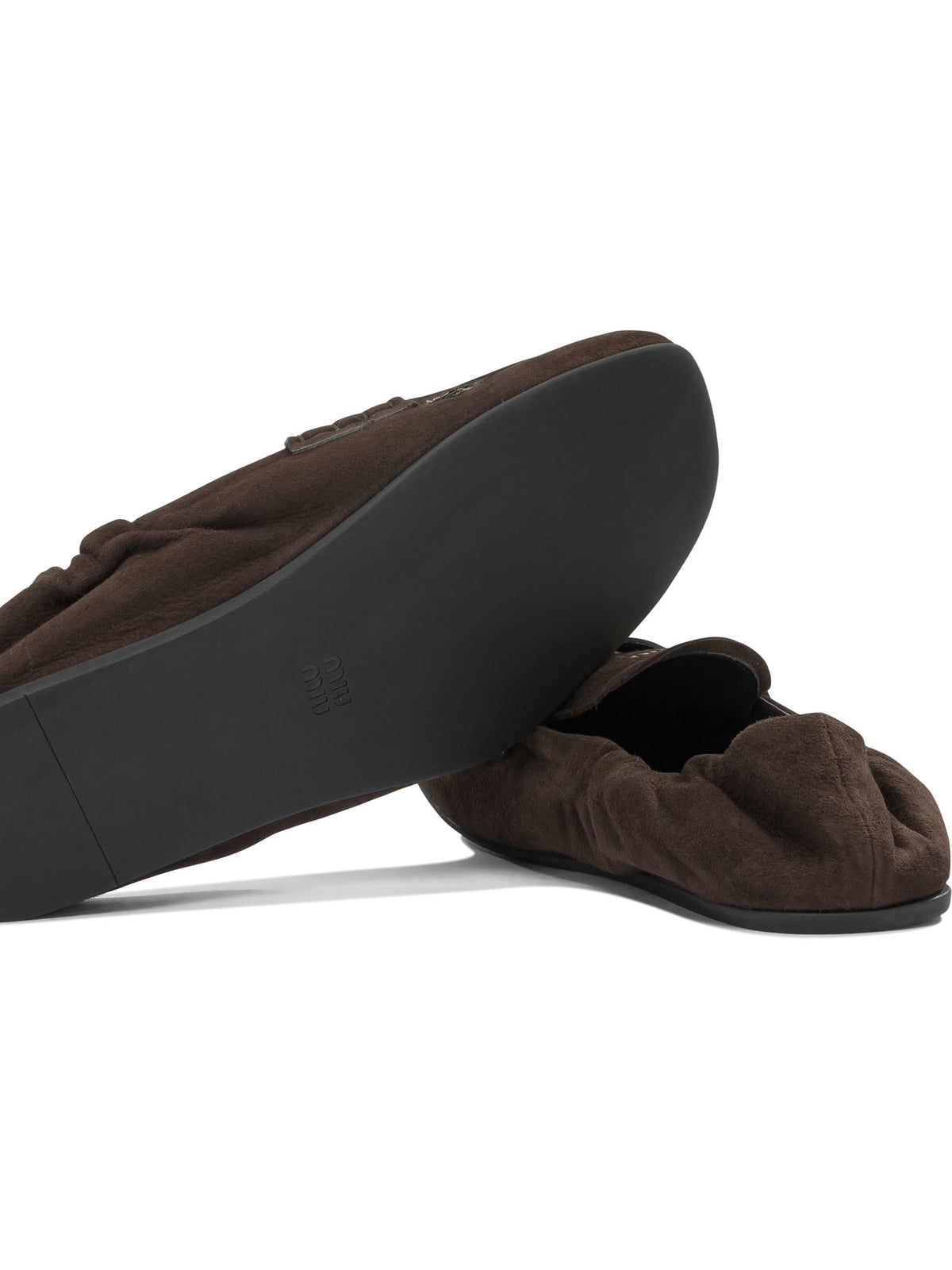 Miu Miu "Ruches" loafers - Brown