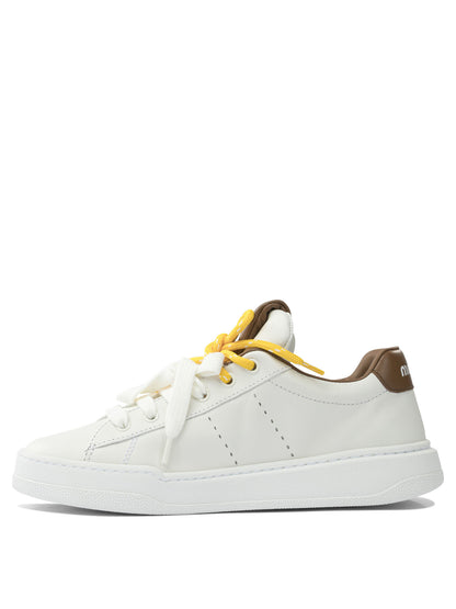 Miu Miu Low top leather sneakers - White