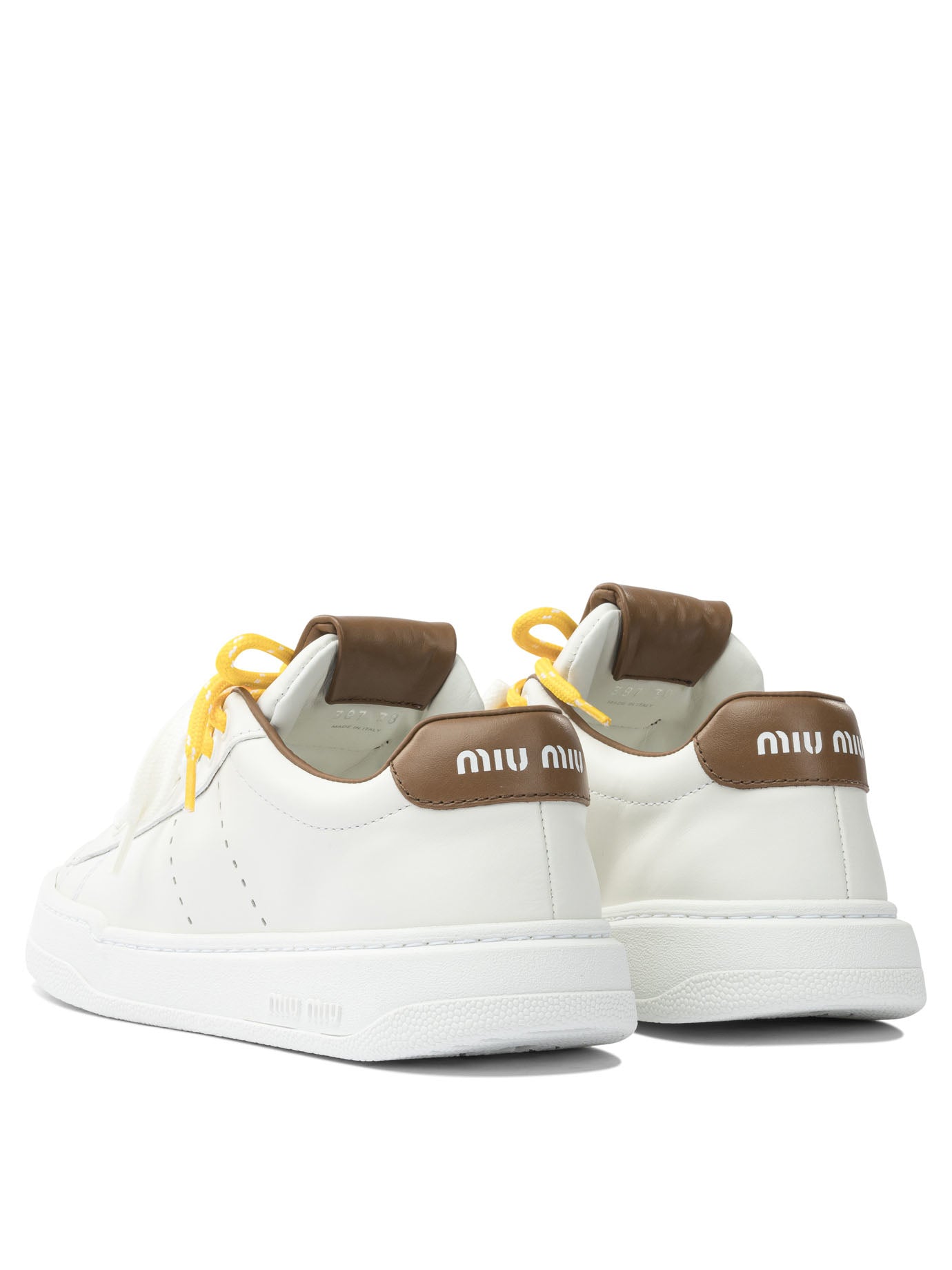 Miu Miu Low top leather sneakers - White