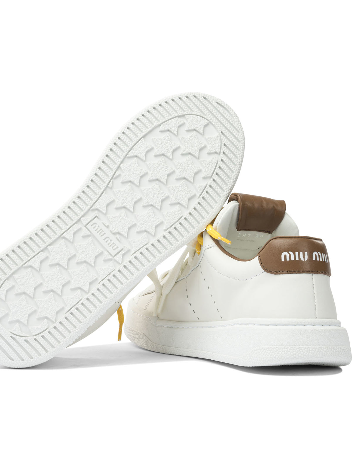 Miu Miu Low top leather sneakers - White
