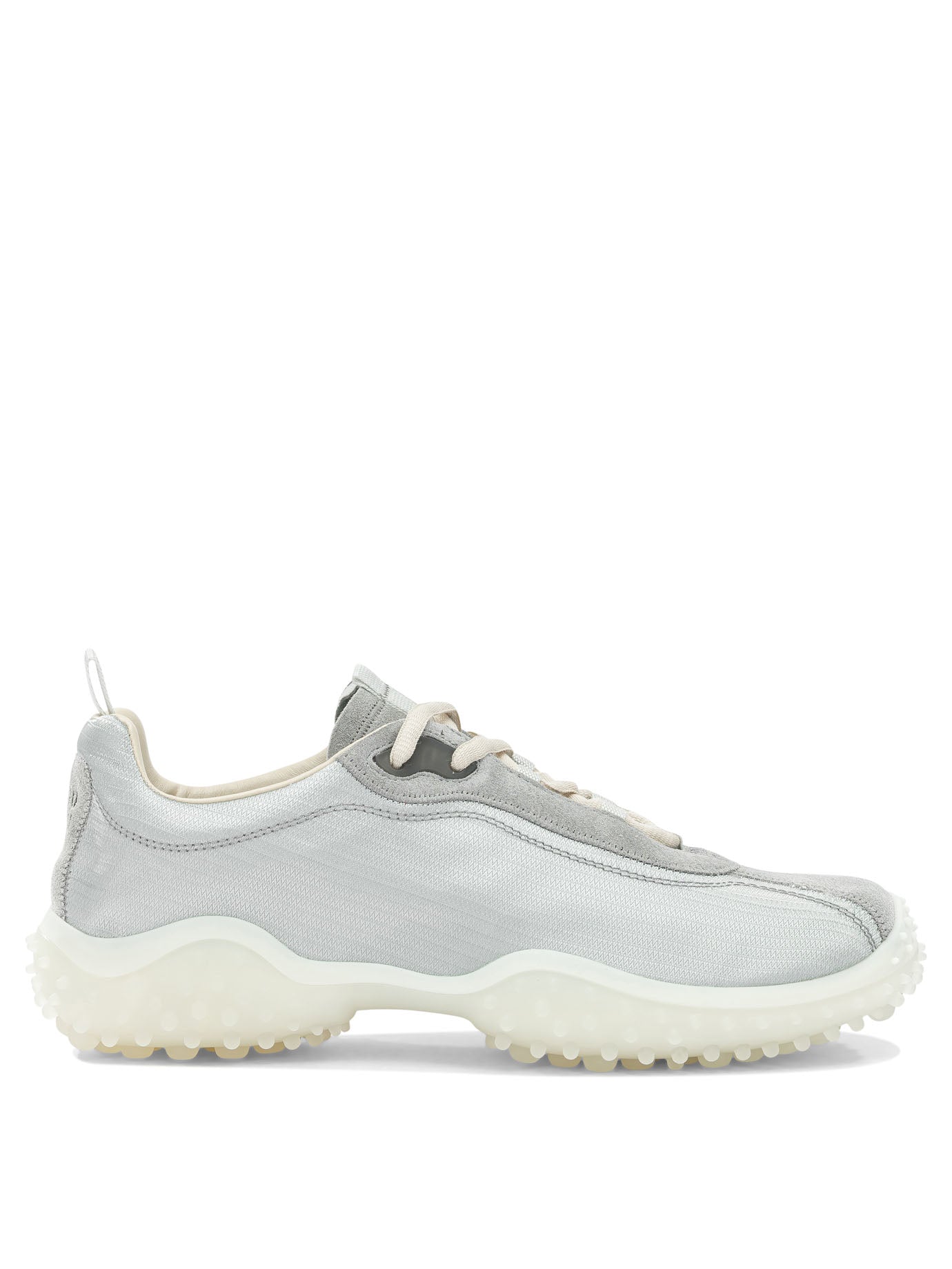 Miu Miu "Bubble" Low-Top Sneakers - Silver