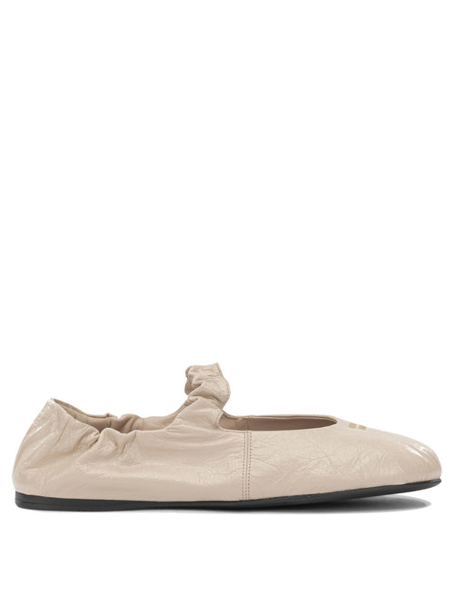 Miu Miu "Ruches" Classic Ballet Flats - Pink