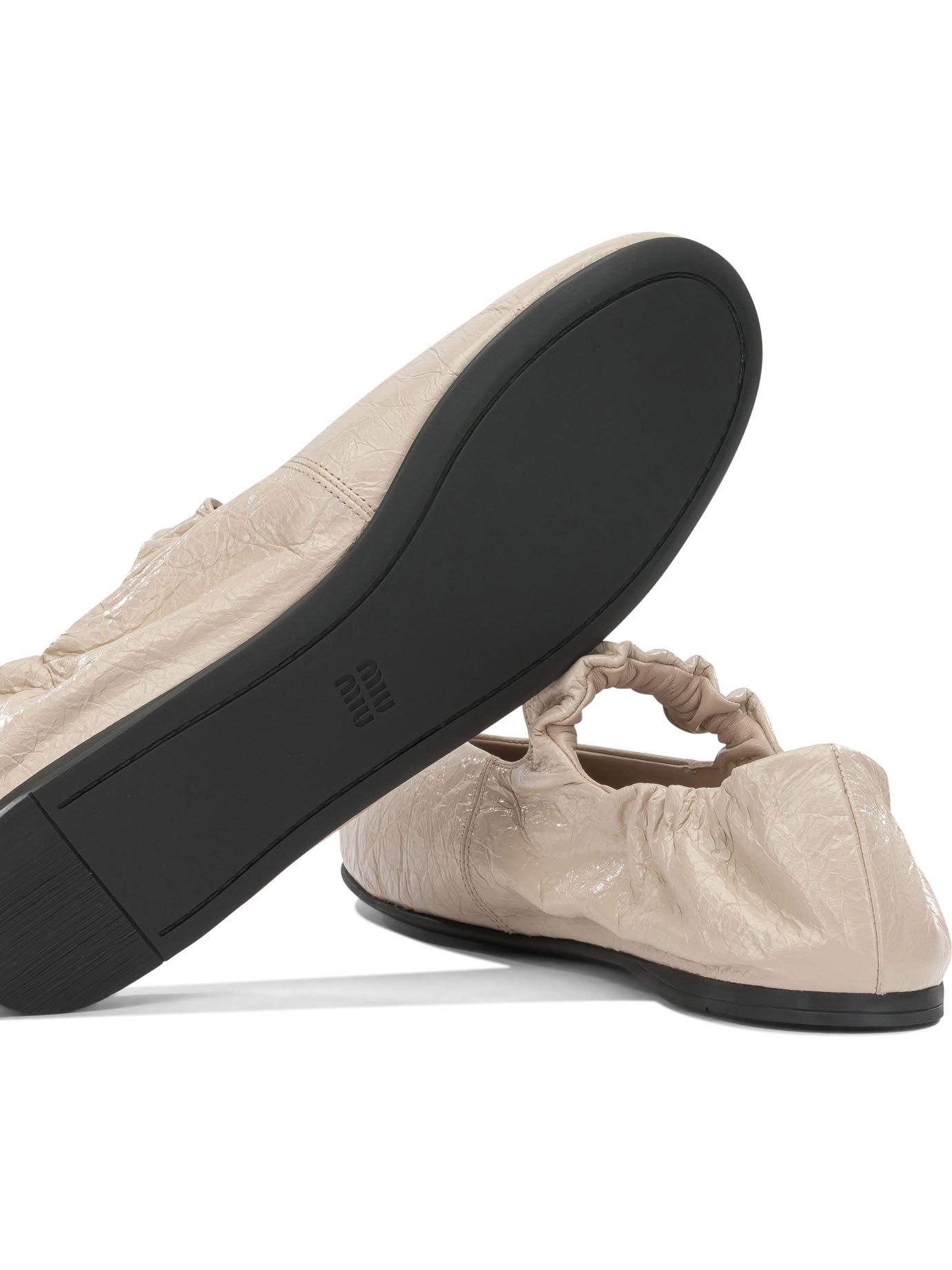 Miu Miu "Ruches" Classic Ballet Flats - Pink