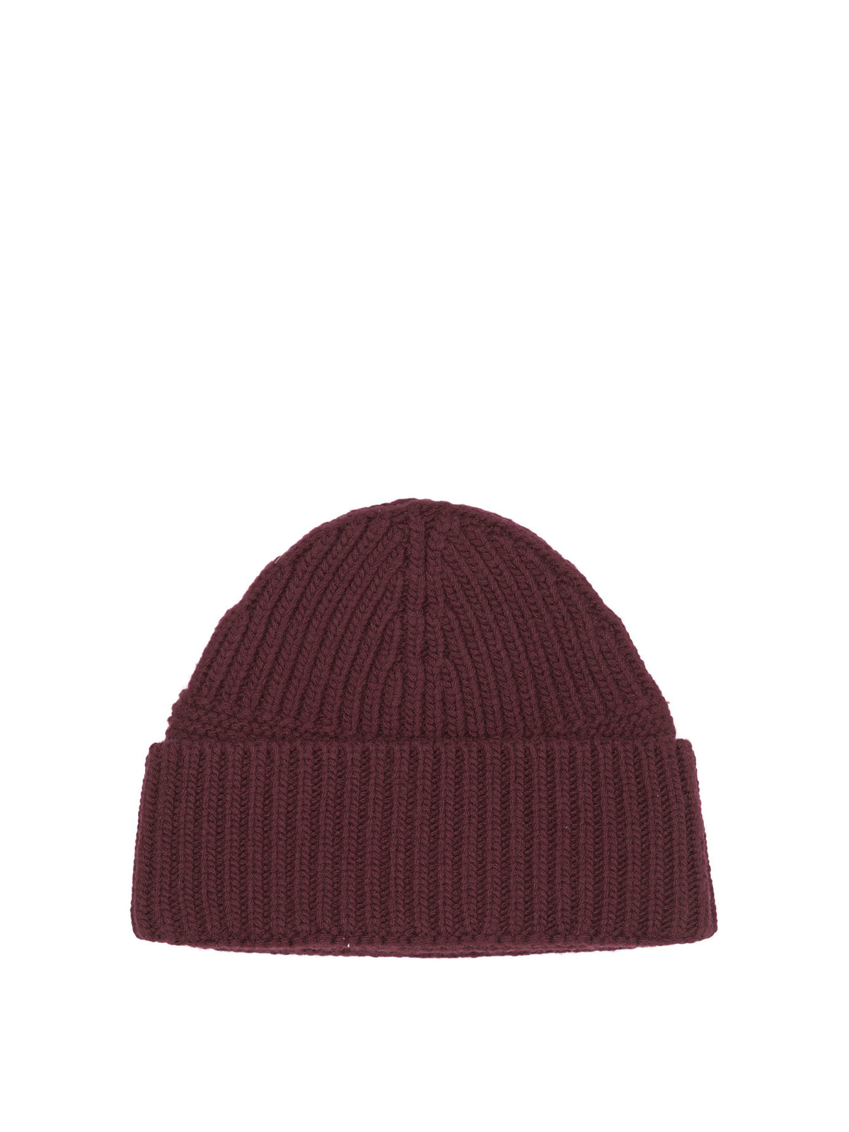 Miu Miu Wool and cashmere beanie with logo - Burgundy