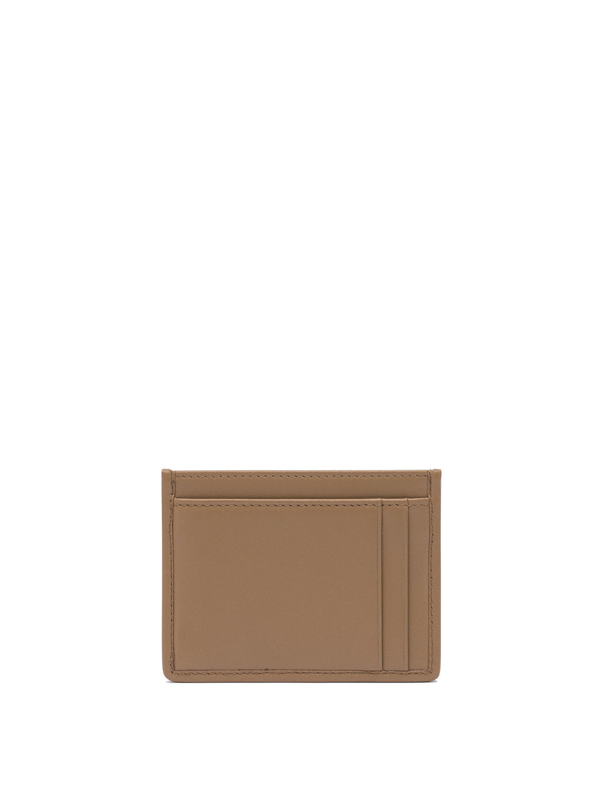 Miu Miu Matelassé nappa leather card holders - Beige