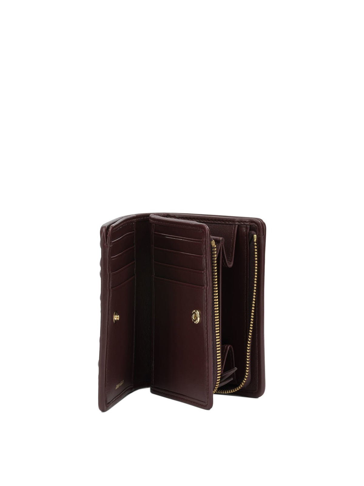 Miu Miu Quilted Nappa Leather Wallet - Bordeaux