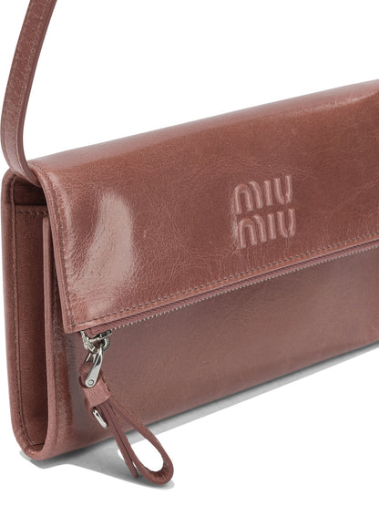 Miu Miu Small crossbody bag with logo - Pink
