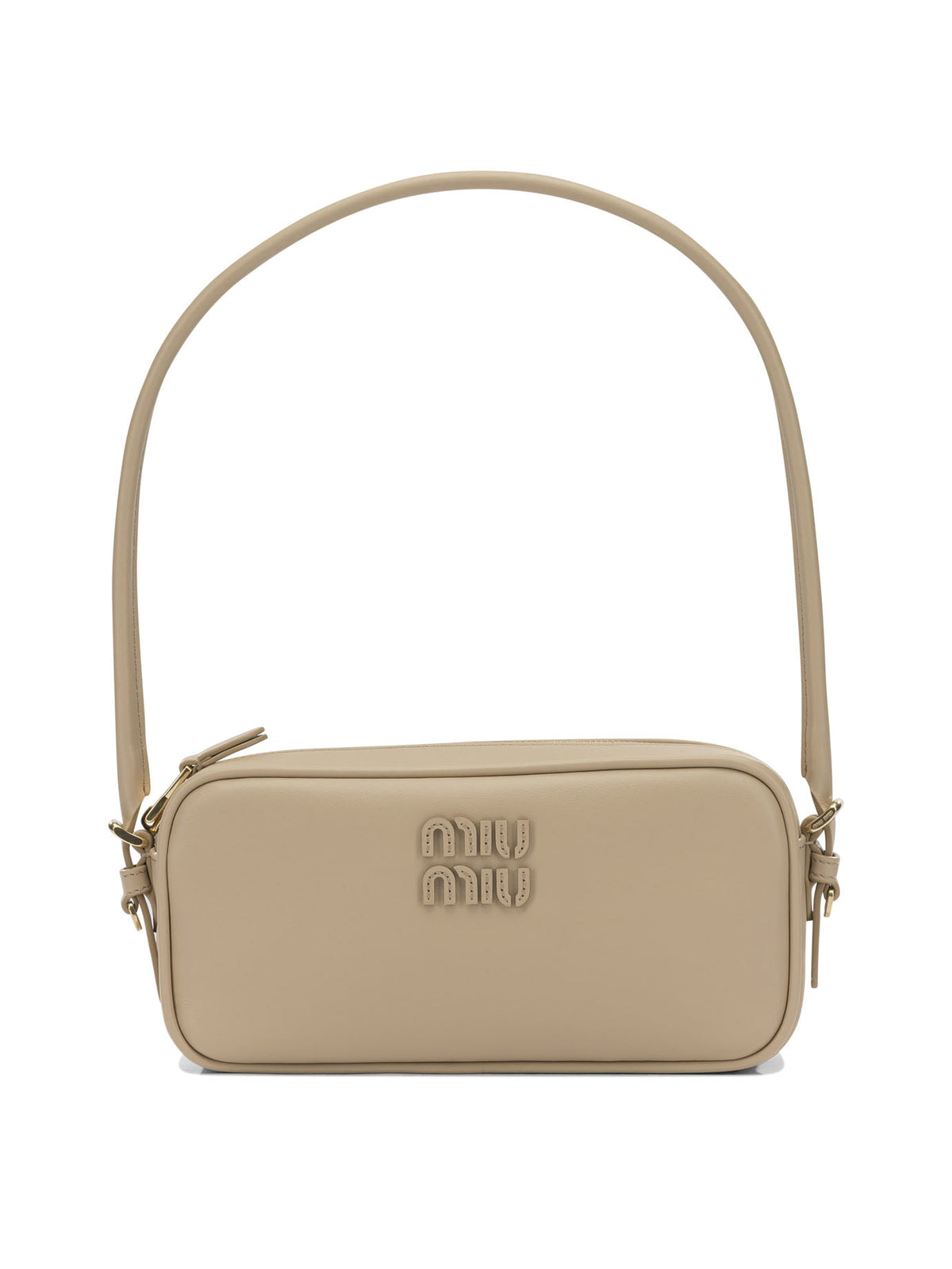Miu Miu Small shoulder bag with logo - Beige