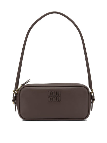 Miu Miu Small shoulder bag with logo - Brown
