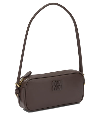 Miu Miu Small shoulder bag with logo - Brown