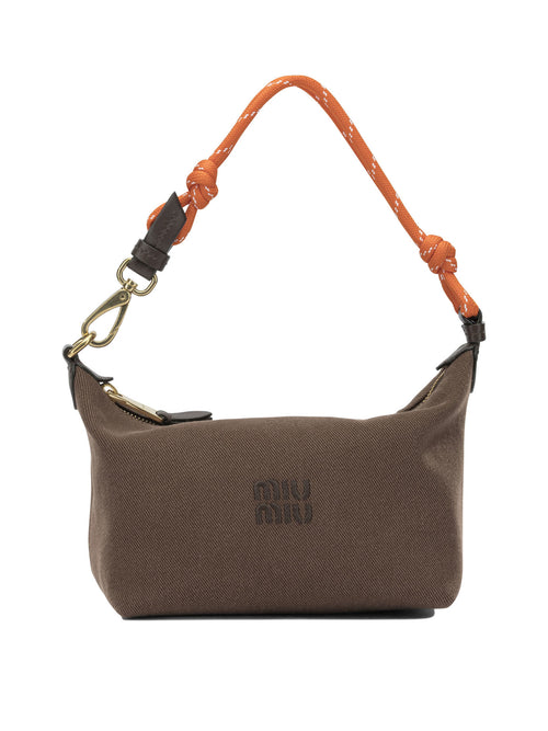 Miu Miu Small logo shoulder bag - Brown