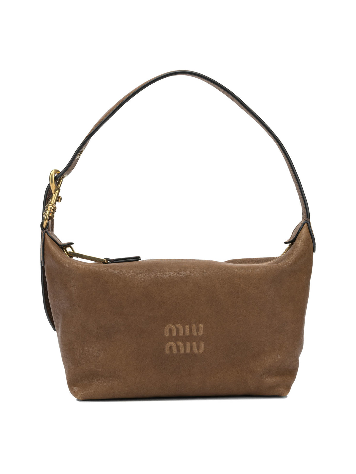 Miu Miu Small logo shoulder bag - Brown