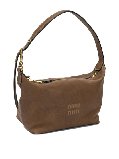 Miu Miu Small logo shoulder bag - Brown
