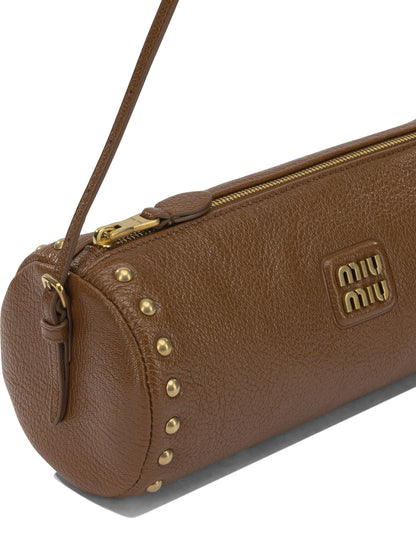 Miu Miu Small leather shoulder bag - Brown