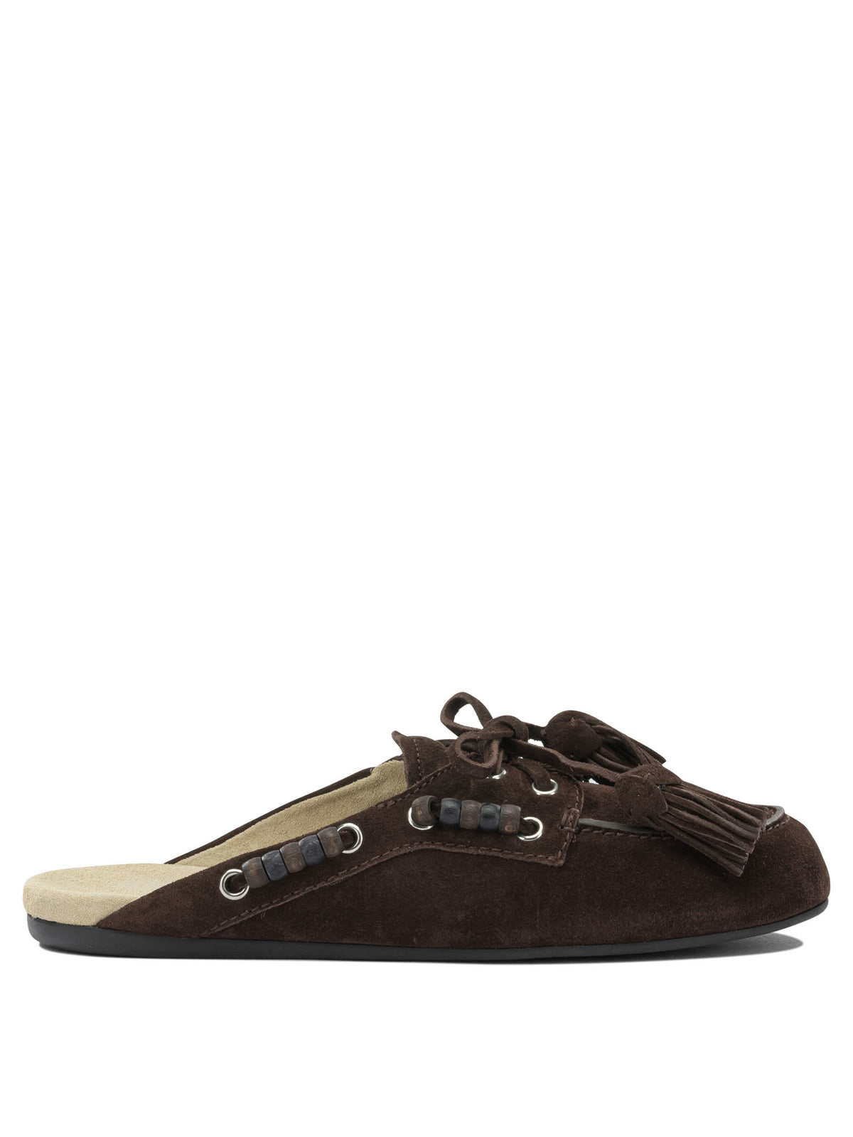Miu Miu "Deck" Sabot - Brown