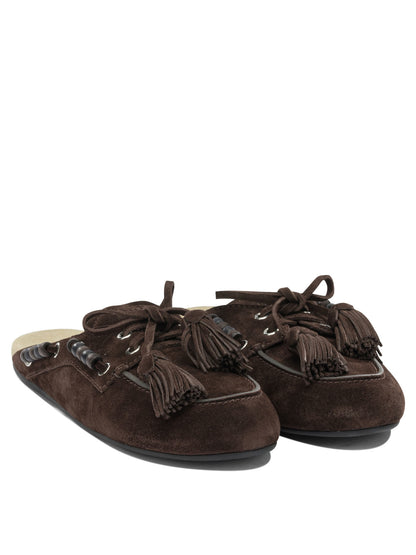 Miu Miu "Deck" Sabot - Brown
