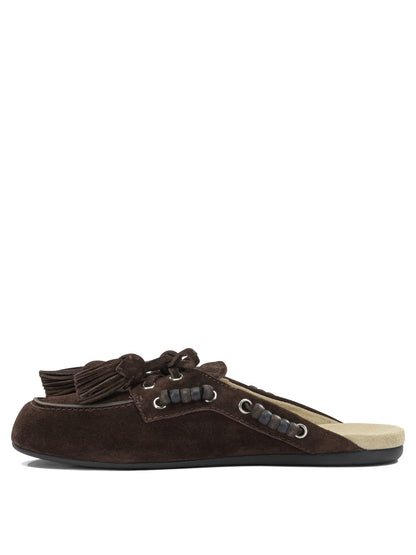 Miu Miu "Deck" Sabot - Brown
