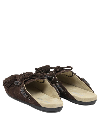 Miu Miu "Deck" Sabot - Brown