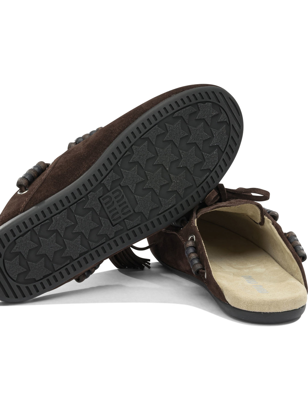 Miu Miu "Deck" Sabot - Brown
