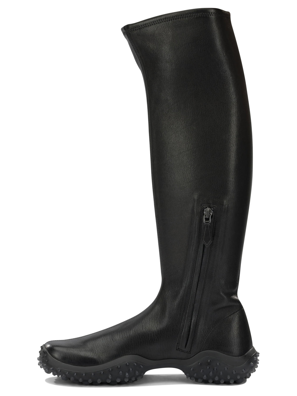 Miu Miu Knee-high stretch leather boots - Black