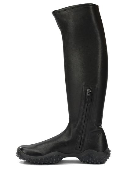 Miu Miu Knee-high stretch leather boots - Black