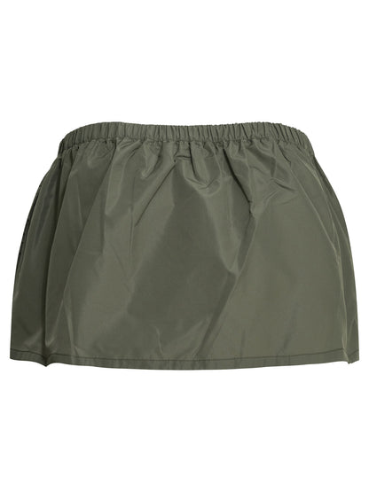 Miu Miu Cargo miniskirt with logo - Green