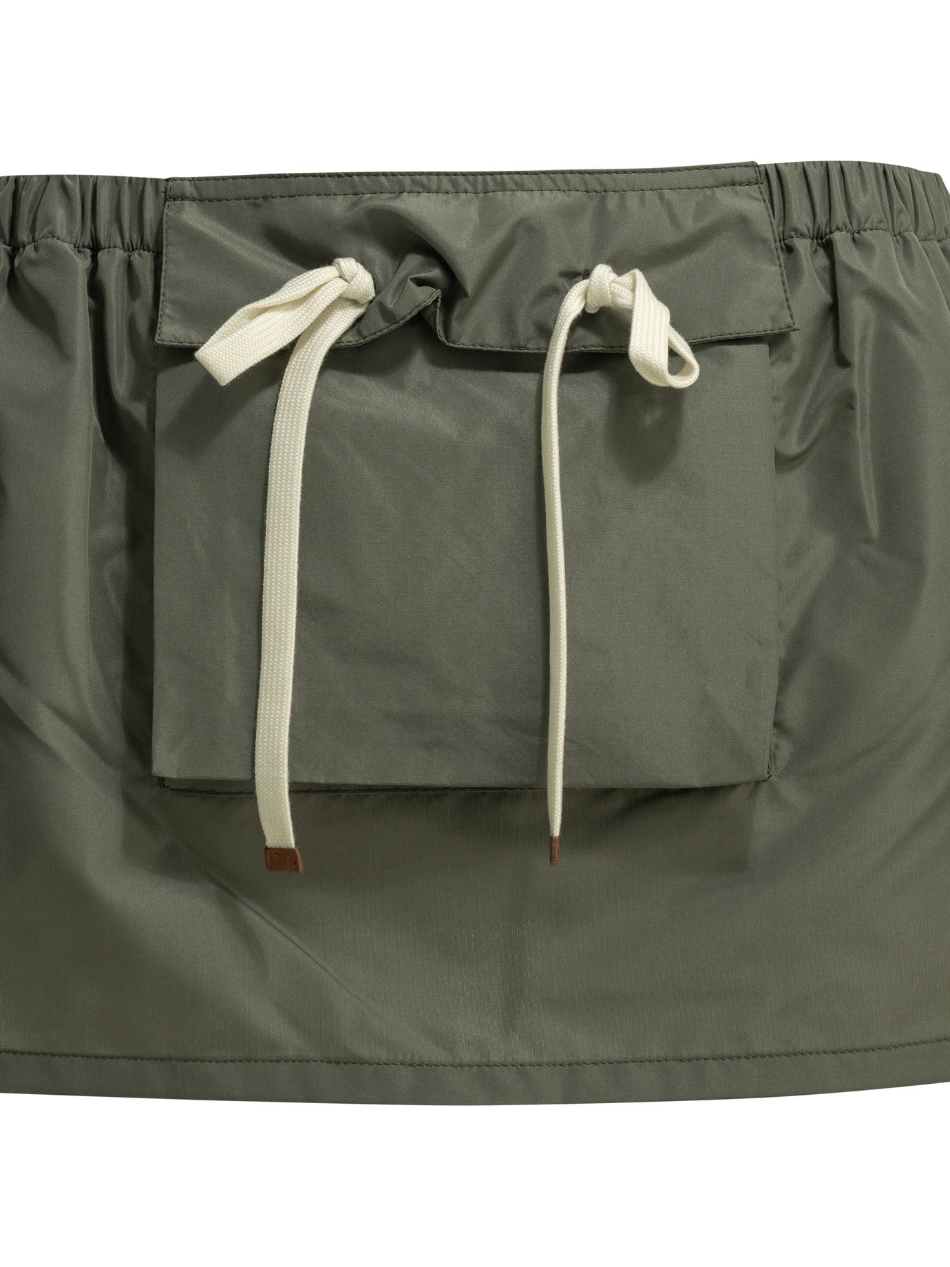 Miu Miu Cargo miniskirt with logo - Green