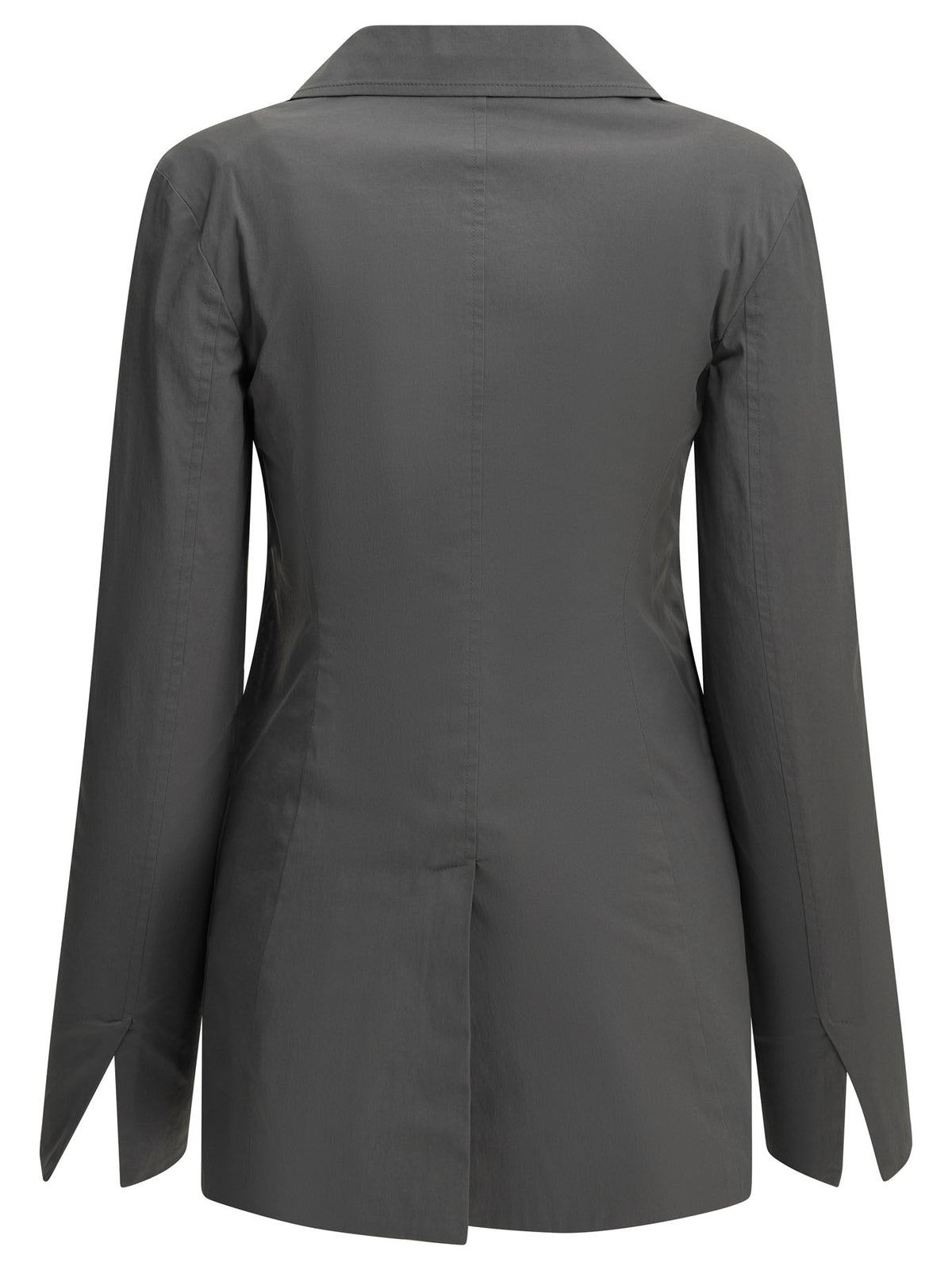 Miu Miu Stretch blazer with logo - Grey