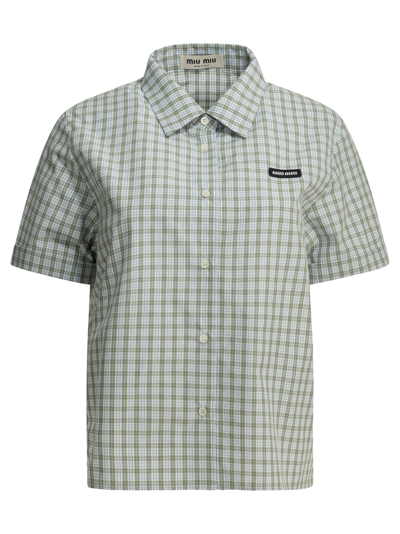 Miu Miu Casual check shirt - Green