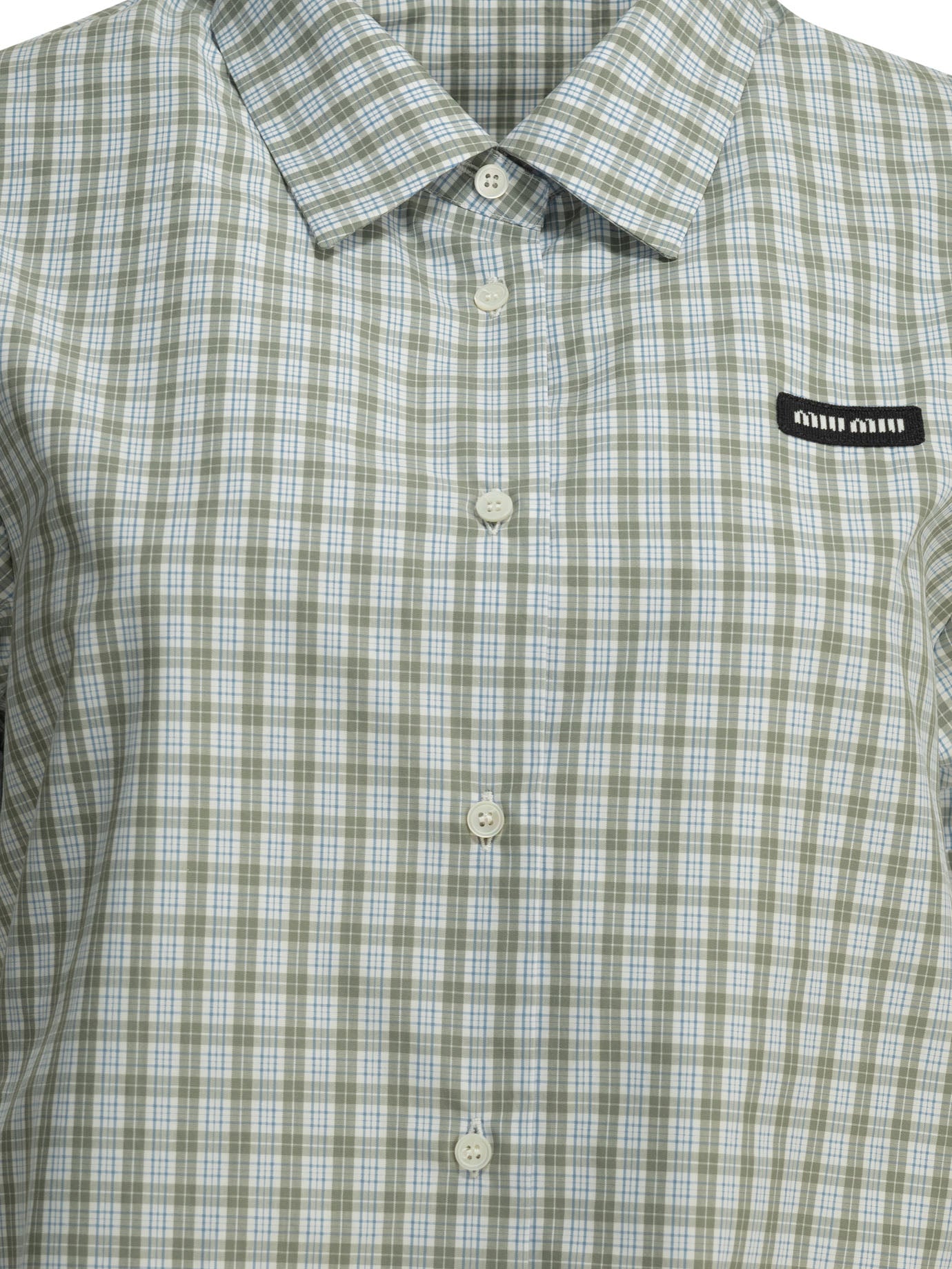 Miu Miu Casual check shirt - Green