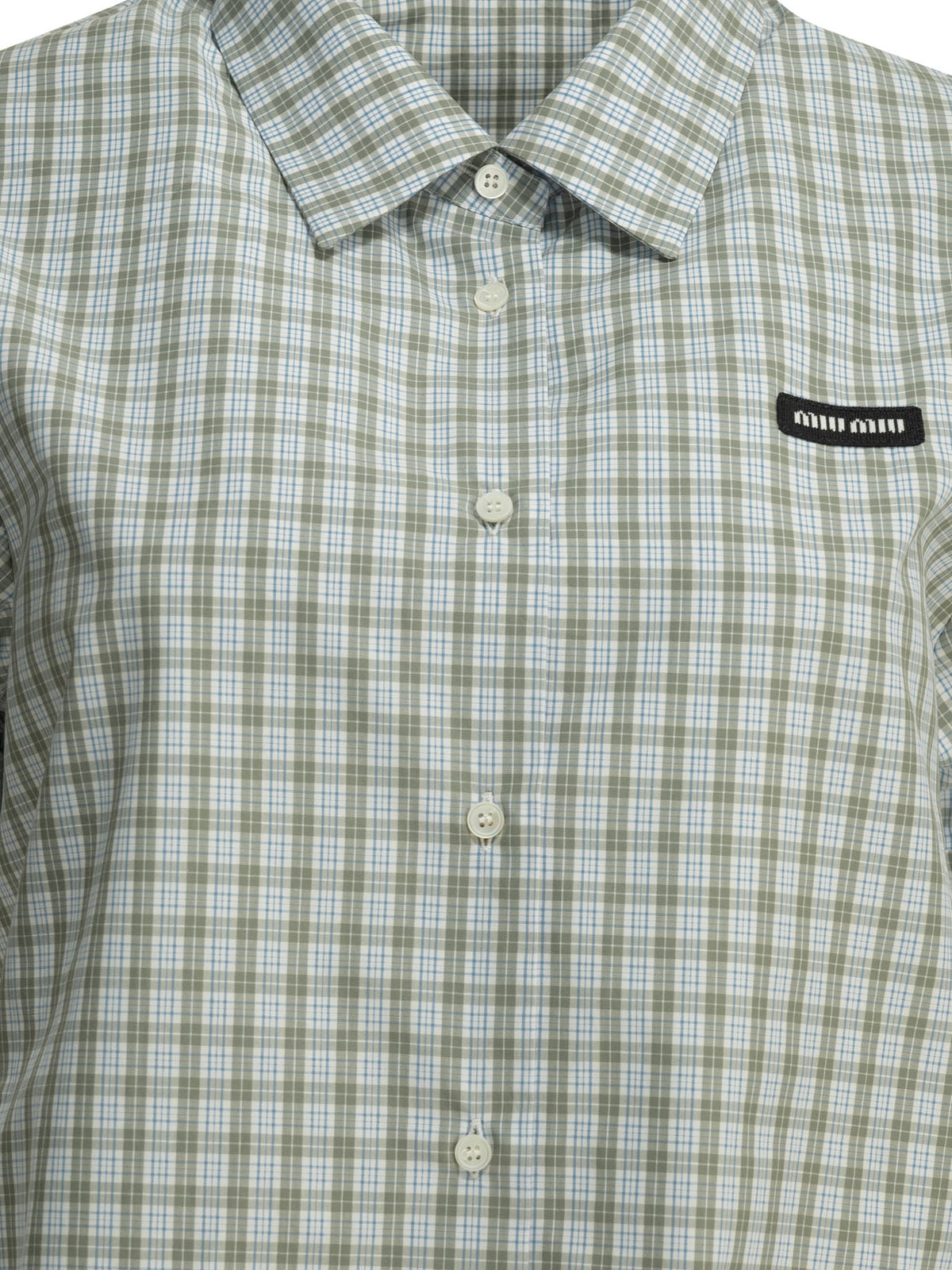 Miu Miu Casual check shirt - Green