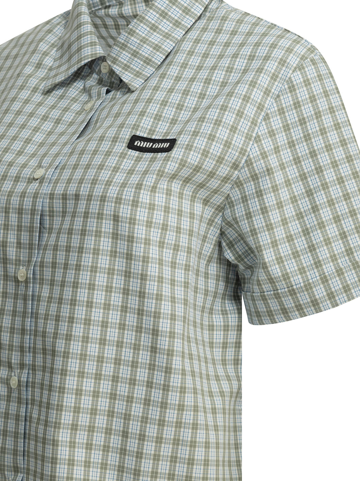 Miu Miu Casual check shirt - Green