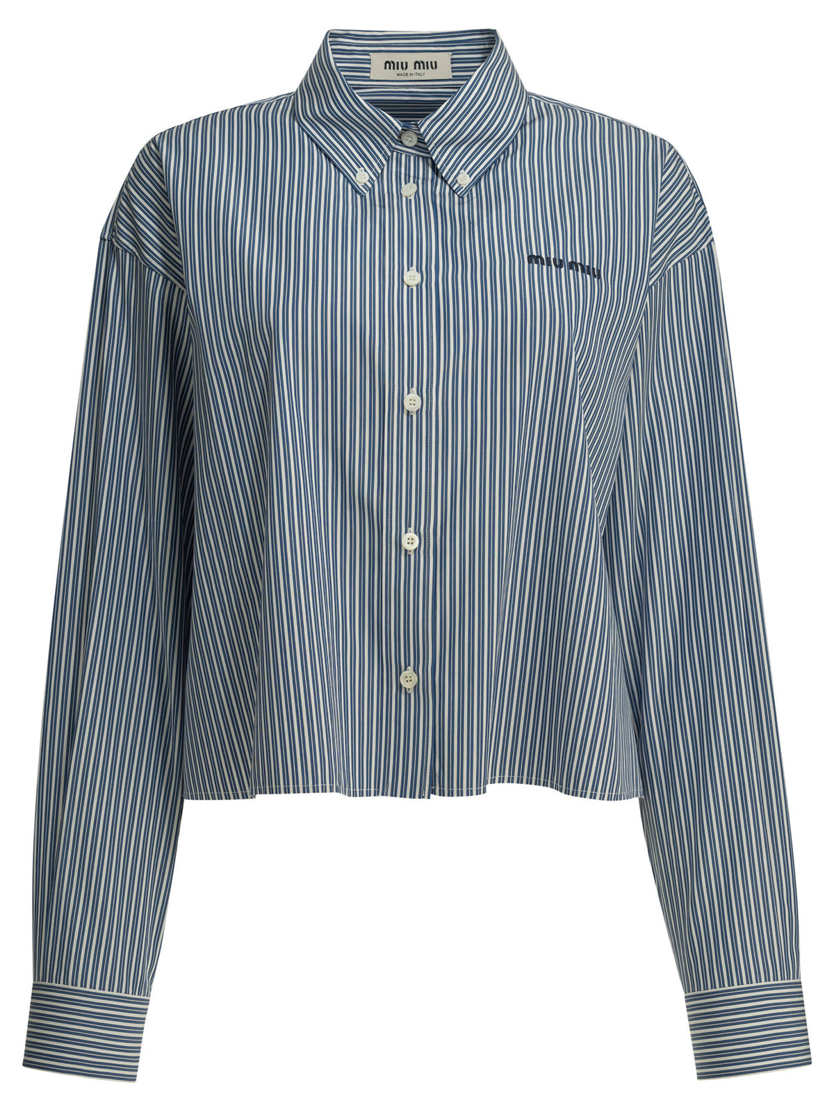 Miu Miu Casual shirt with logo - Blue