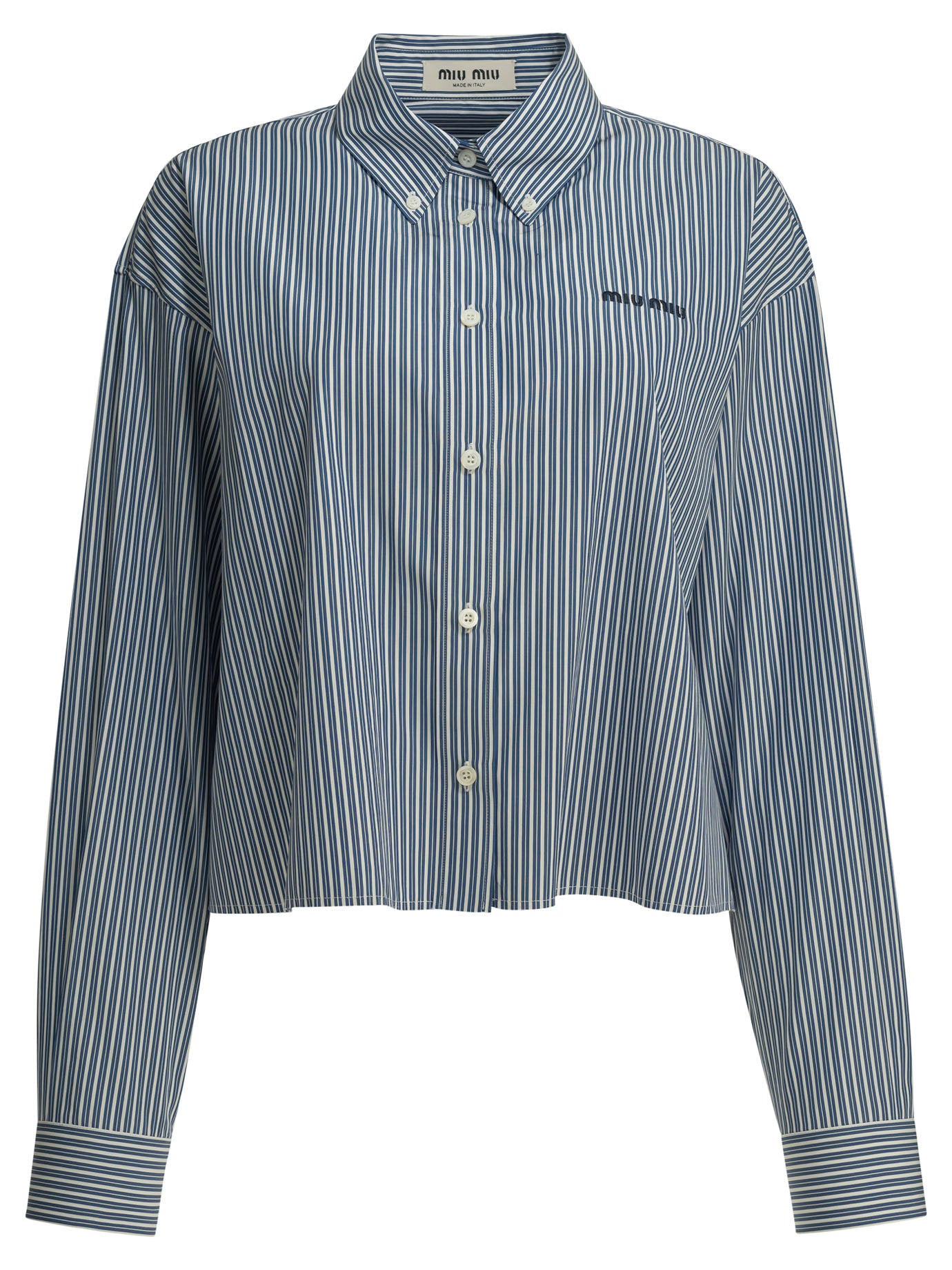 Miu Miu Casual shirt with logo - Blue