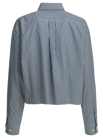 Miu Miu Casual shirt with logo - Blue