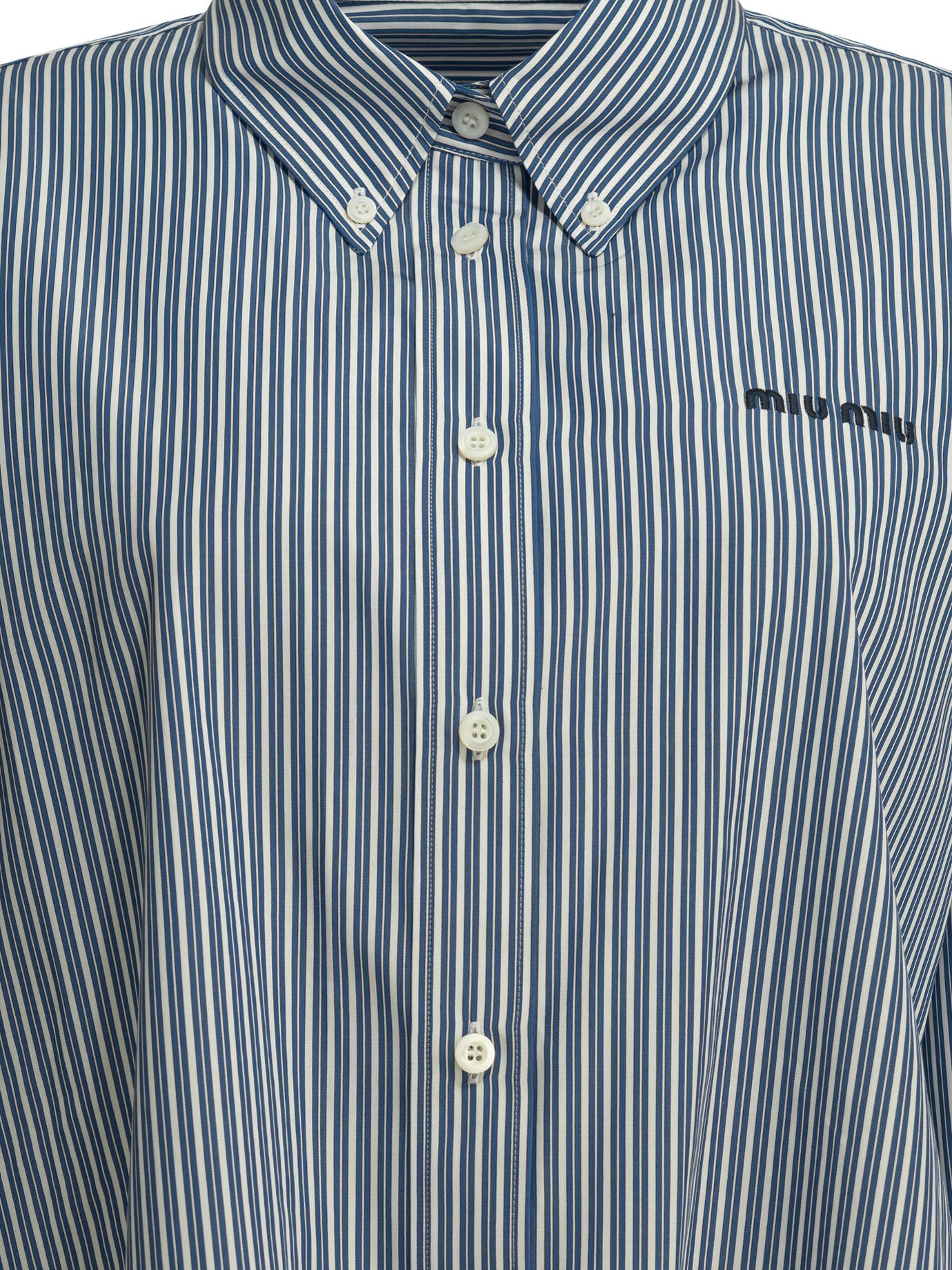 Miu Miu Casual shirt with logo - Blue