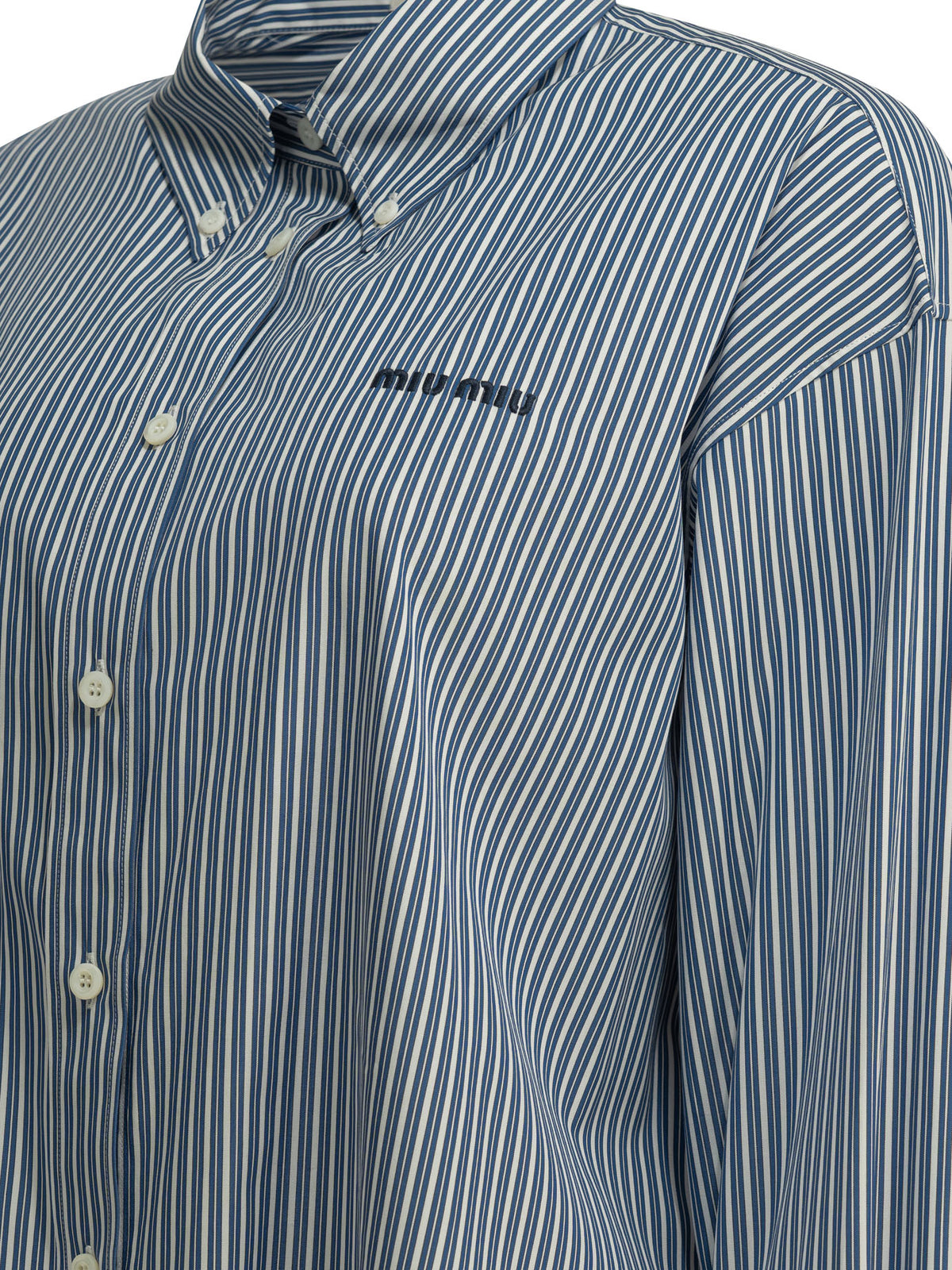 Miu Miu Casual shirt with logo - Blue