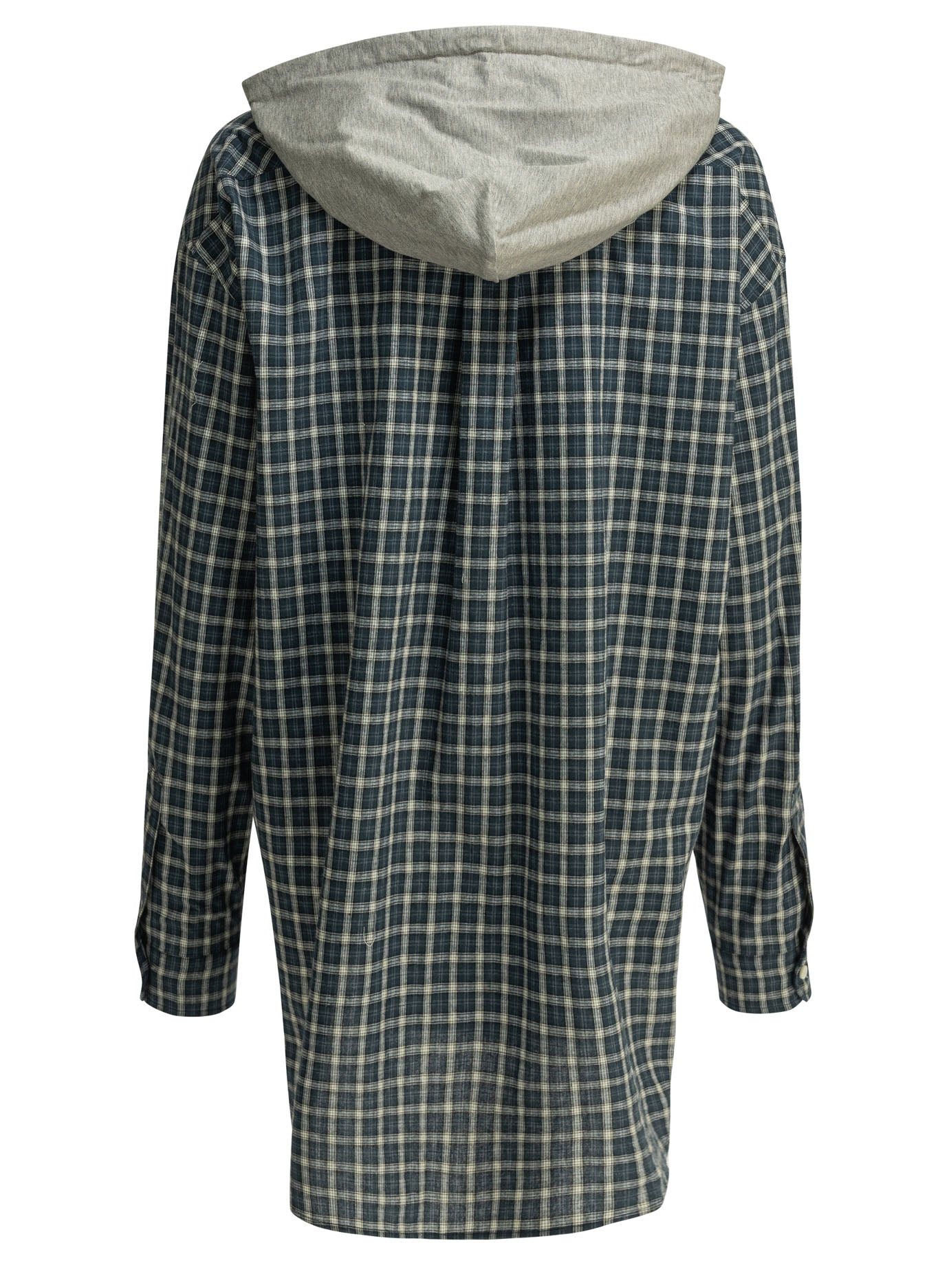 Miu Miu Casual hooded shirt - Blue
